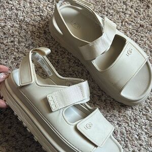 UGG Kids Cream Sandals